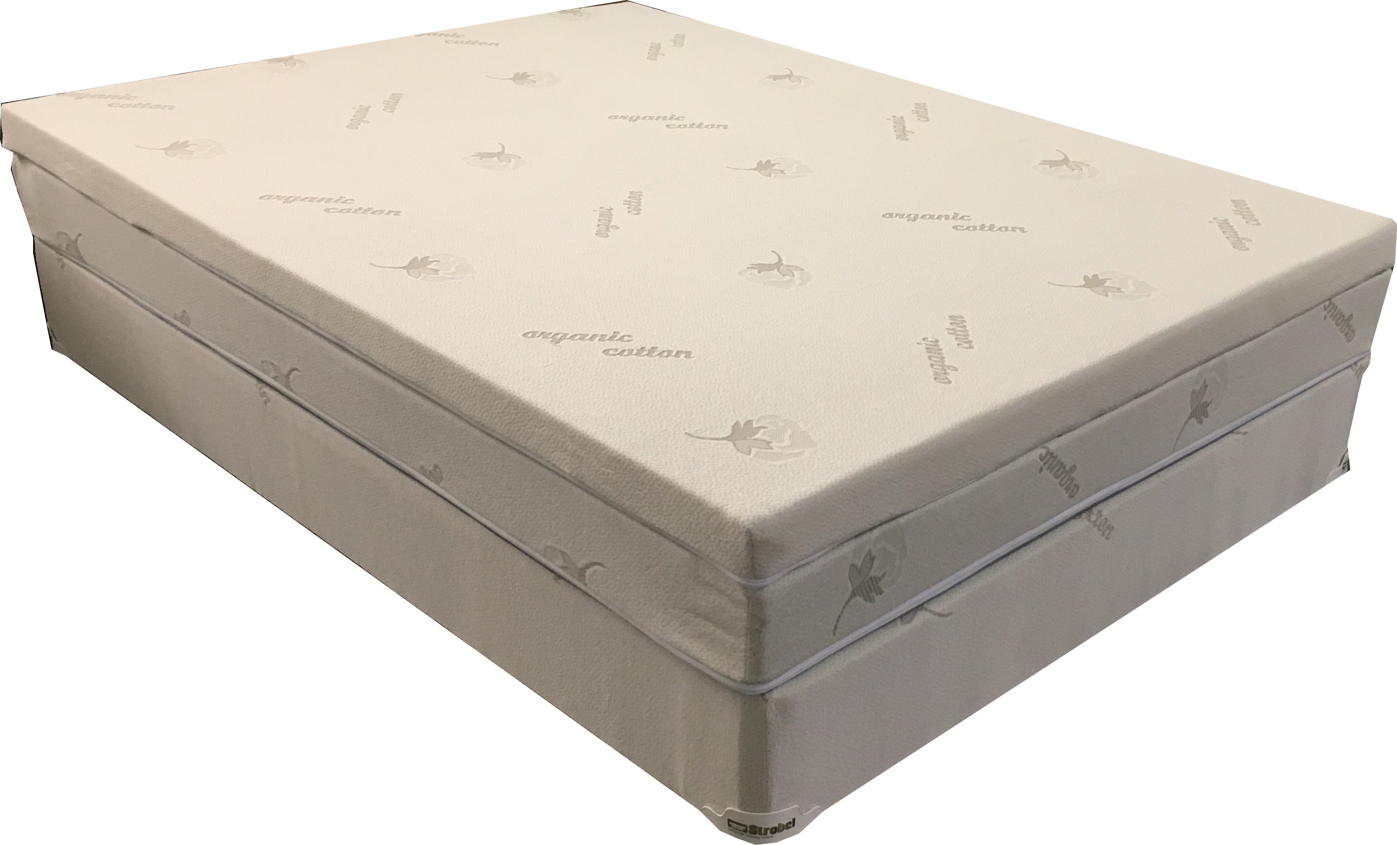 Strobel Organic Softside Waterbed Patented Leak-Proof Extra-Deep 10-in Fill