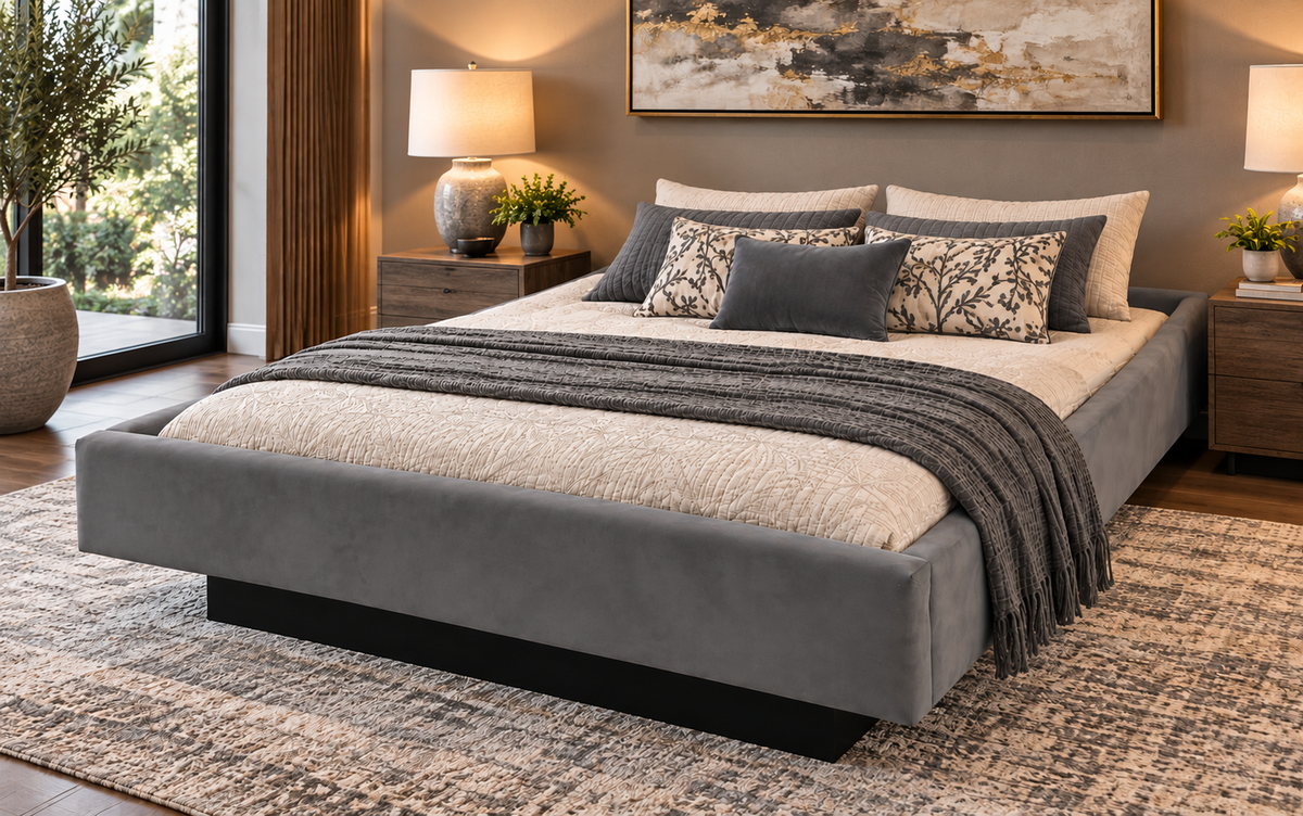 Massina Complete Waterbed Padded Fabric without Headboard