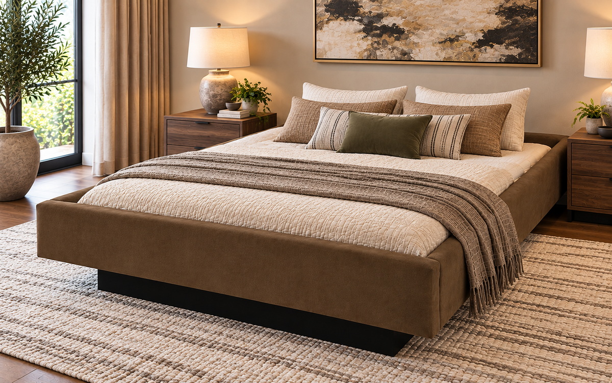 Massina Complete Waterbed Padded Fabric without Headboard