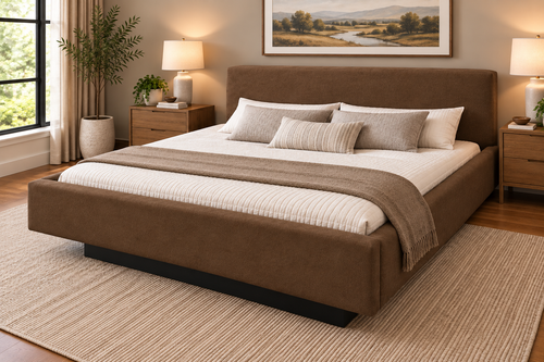 Cagliari Complete Waterbed Padded Fabric with Large Flat Headboard
