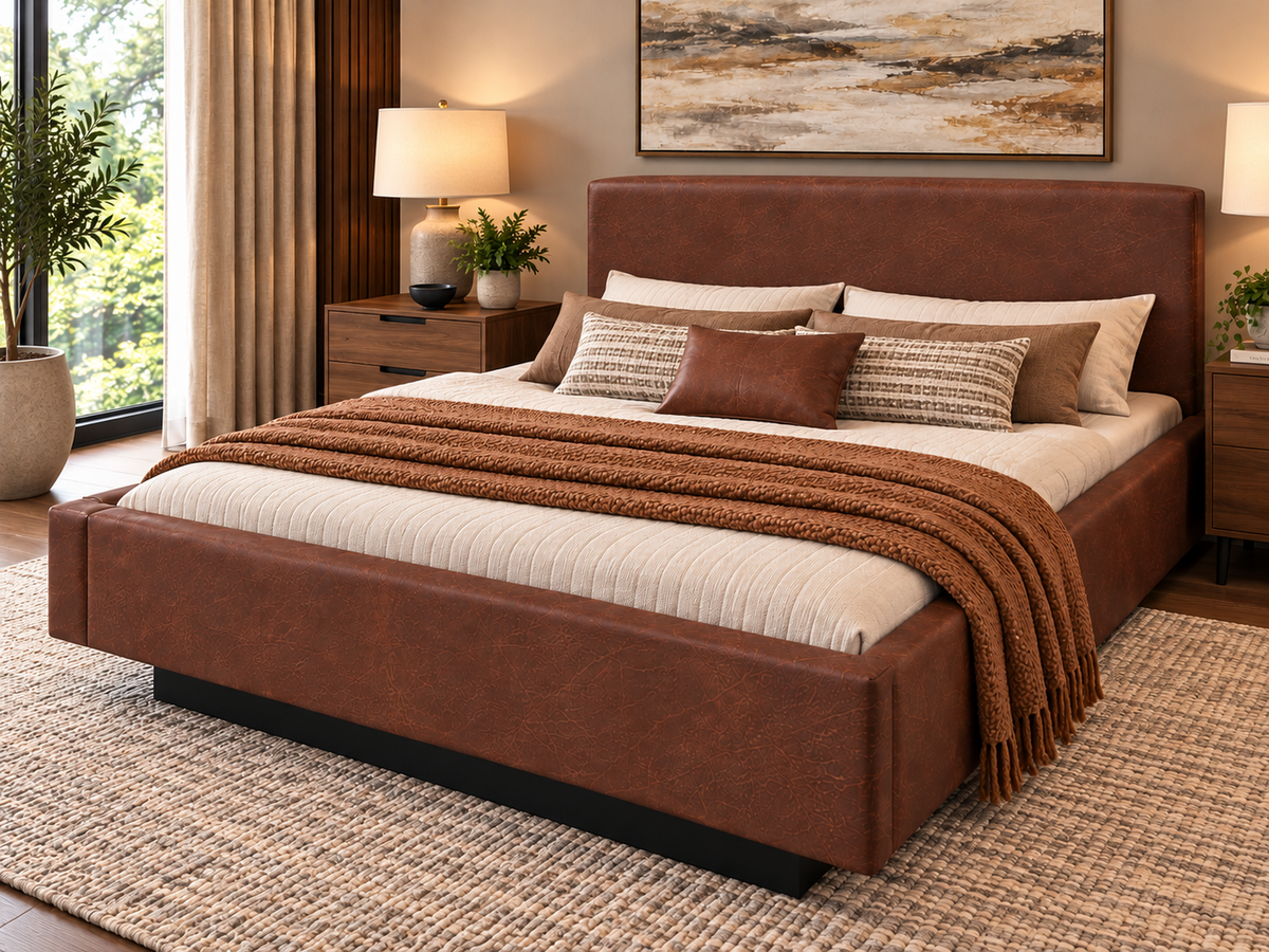 Cagliari Complete Waterbed Padded Faux Leather wirhout Headboard