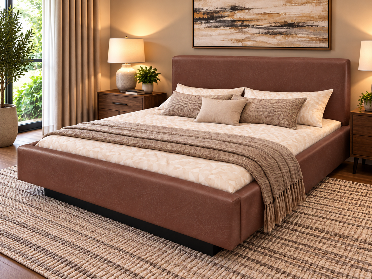 Cagliari Complete Waterbed Padded Faux Leather wirhout Headboard