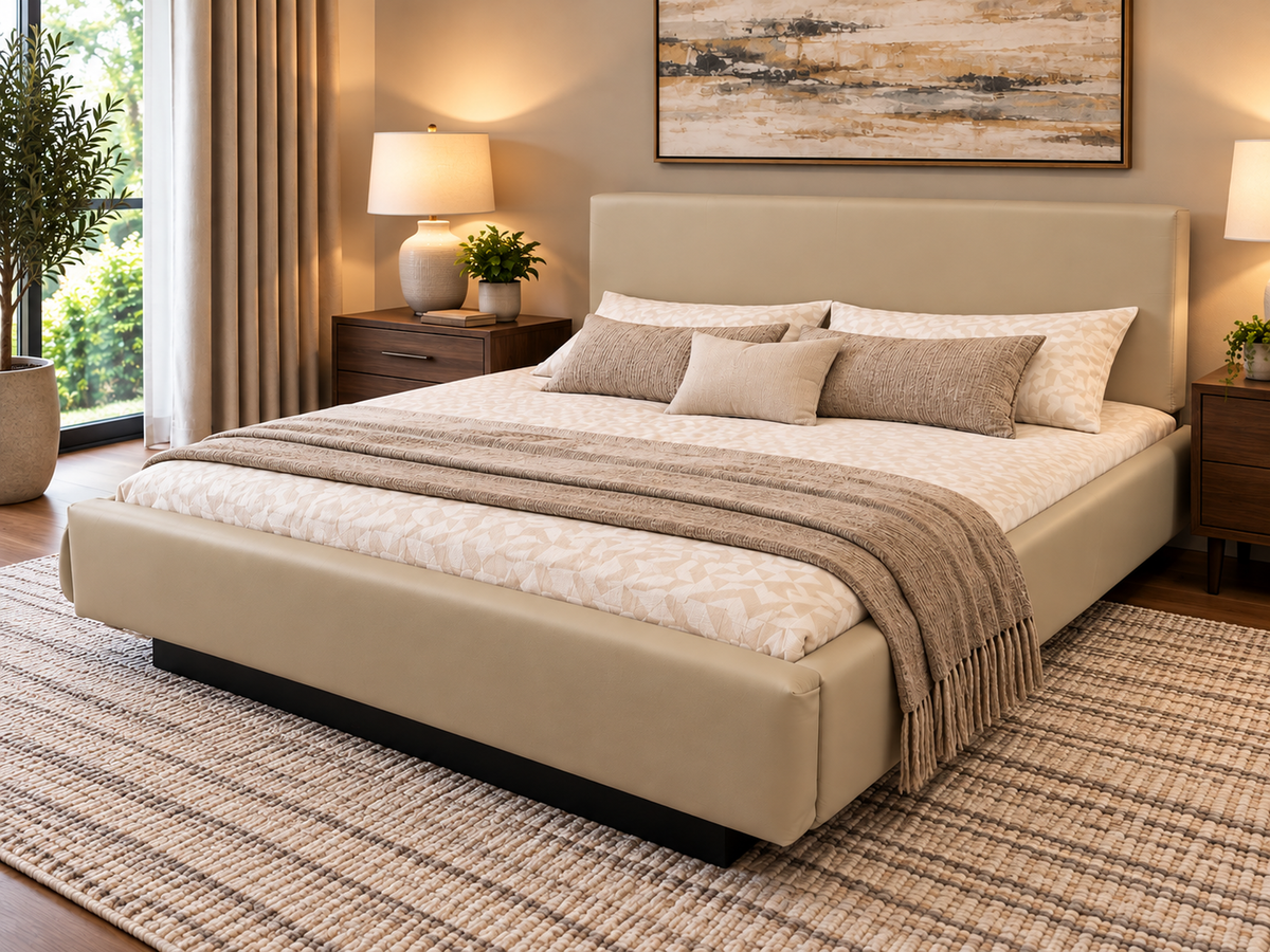 Cagliari Complete Waterbed Padded Faux Leather wirhout Headboard