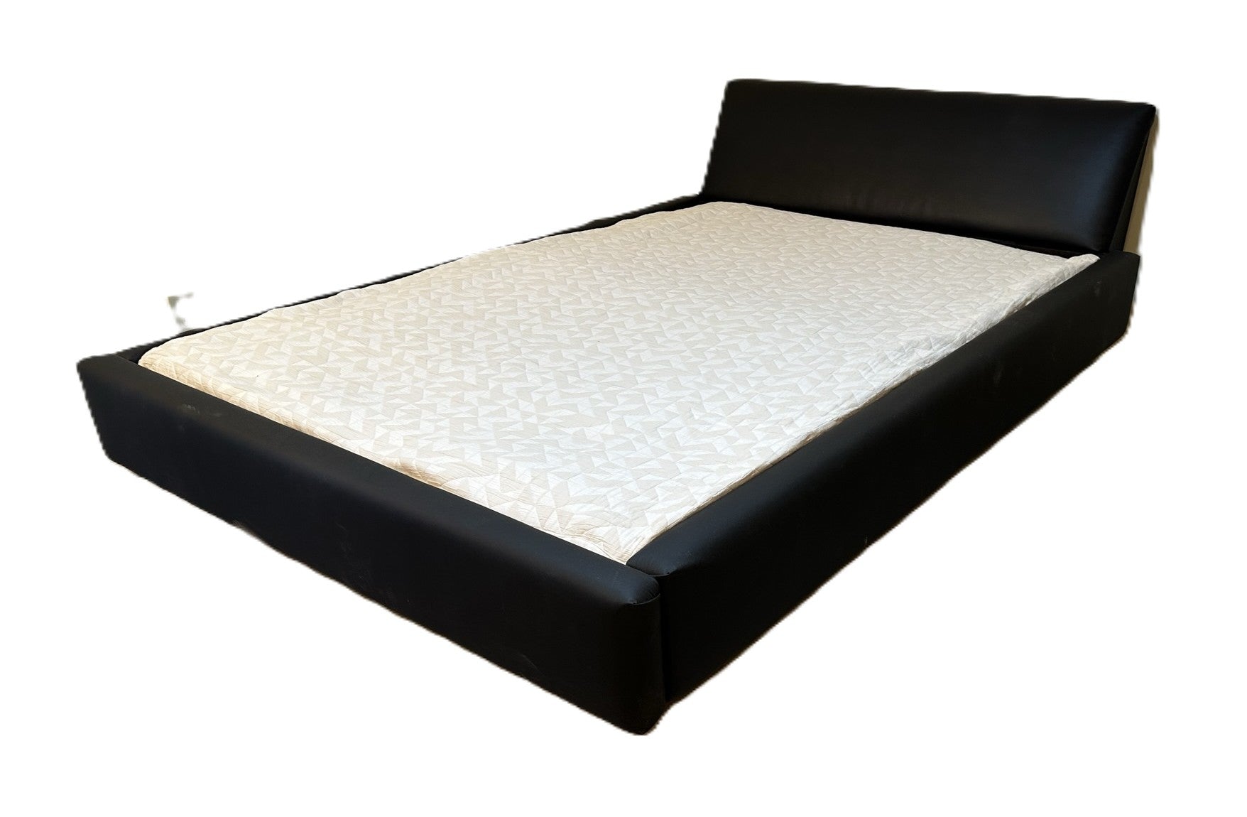 Scalea Complete Waterbed Padded Faux Leather with Large Angled Headboard