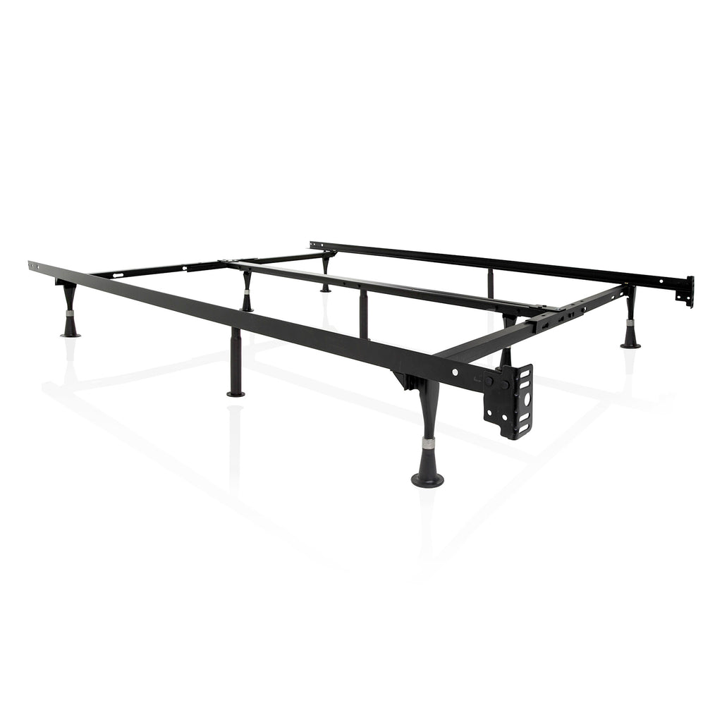 Heavy-Duty 9-Leg Metal Bed Frame for Regular or Waterbeds: Fits All Sizes