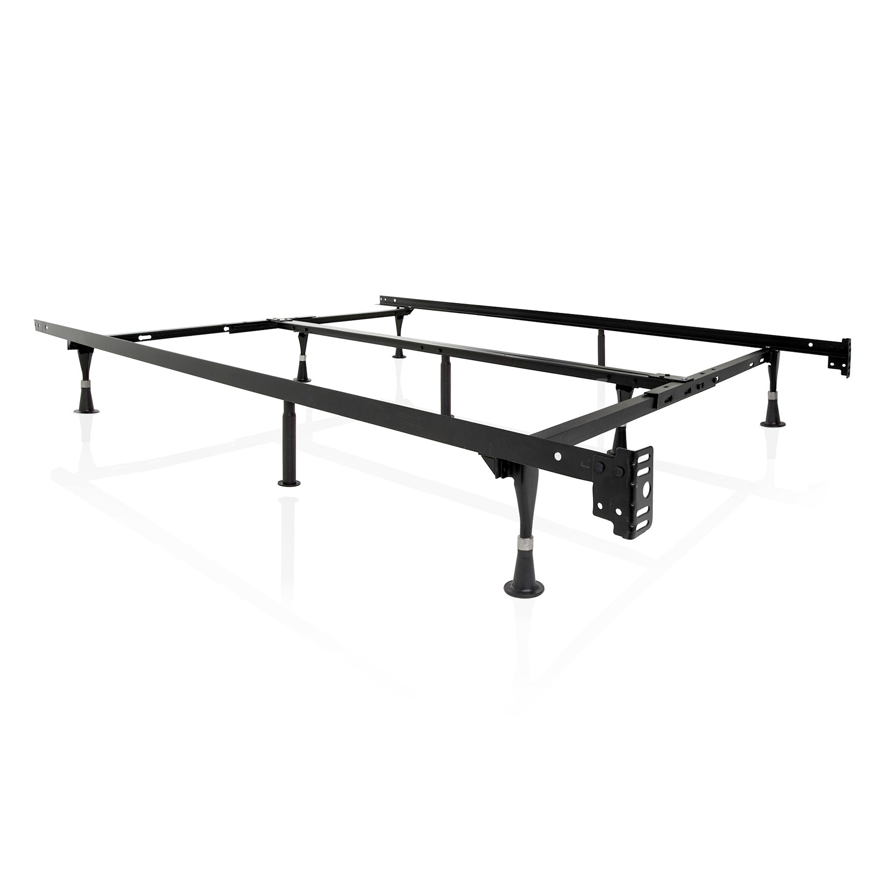 Heavy-Duty 9-Leg Metal Bed Frame for Regular or Waterbeds: Fits All Sizes