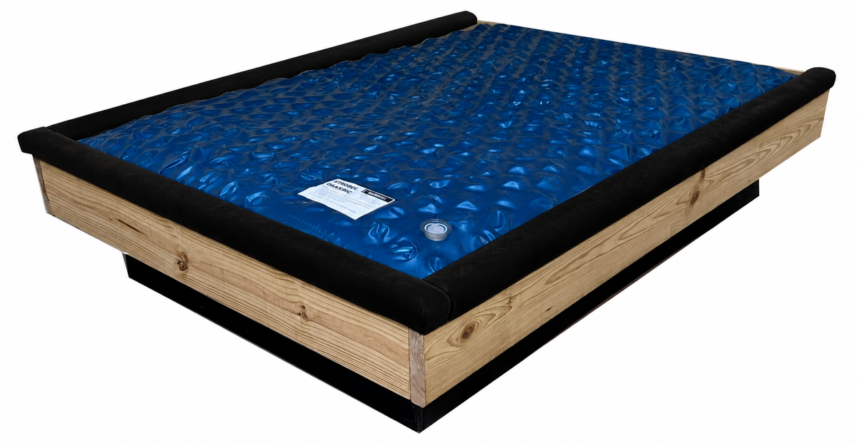 Strobel Organic 3-Piece Standard 1.5-in Front Padded Waterbed Rail Cap Microsuede Fabric