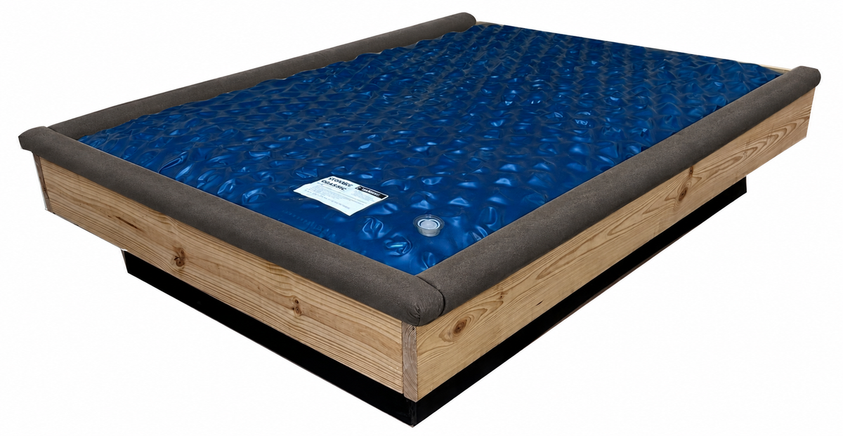 Strobel Organic 3-Piece Standard 1.5-in Front Padded Waterbed Rail Cap Microsuede Fabric