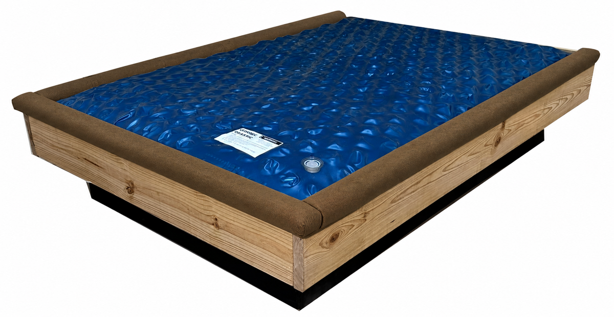 Strobel Organic 3-Piece Standard 1.5-in Front Padded Waterbed Rail Cap Microsuede Fabric