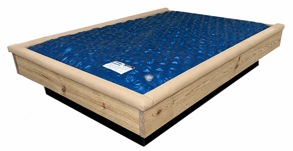 Strobel Organic 3-Piece Standard 1.5-in Front Padded Waterbed Rail Cap Microsuede Fabric