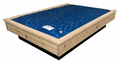Strobel Organic 3-Piece Standard 1.5-in Front Padded Waterbed Rail Cap Microsuede Fabric