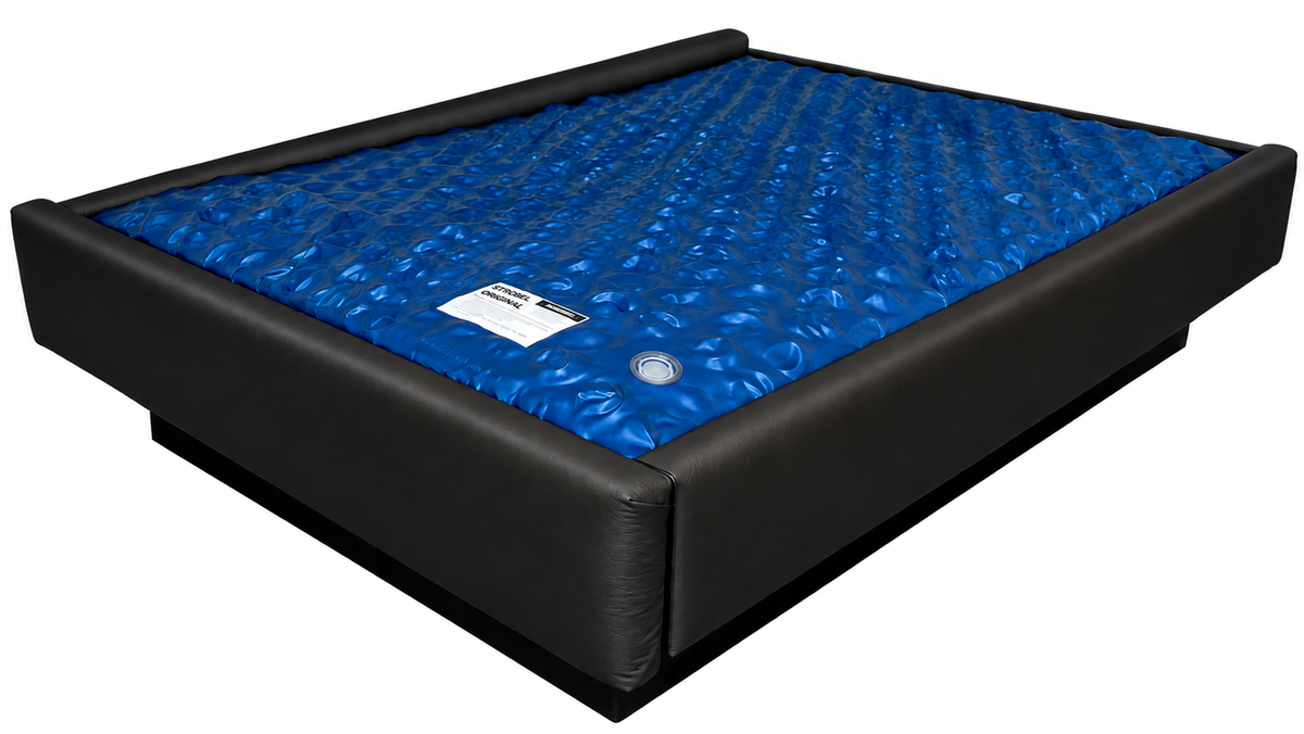Strobel Organic 3-Piece COVERALL 9.75-in Front Padded Waterbed Rail Cap Microsuede Fabric