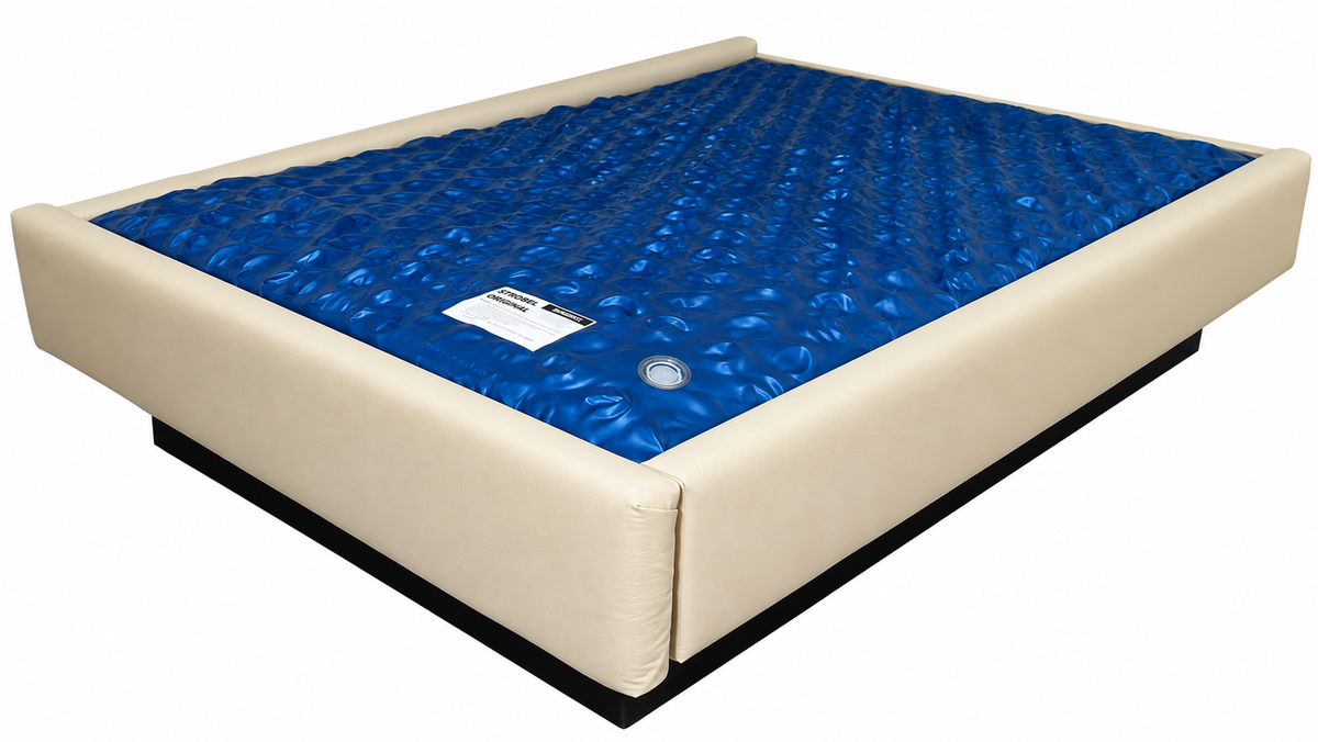 Strobel Organic 3-Piece COVERALL 9.75-in Front Padded Waterbed Rail Cap Microsuede Fabric
