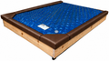 Strobel Organic 5-Piece With Two Padded Corner Seats  Standard 1.5-in Front Padded Waterbed Rail Cap Microsuede Fabric