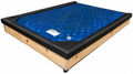 Strobel Organic 5-Piece With Two Padded Corner Seats  Standard 1.5-in Front Padded Waterbed Rail Cap Faux Leather