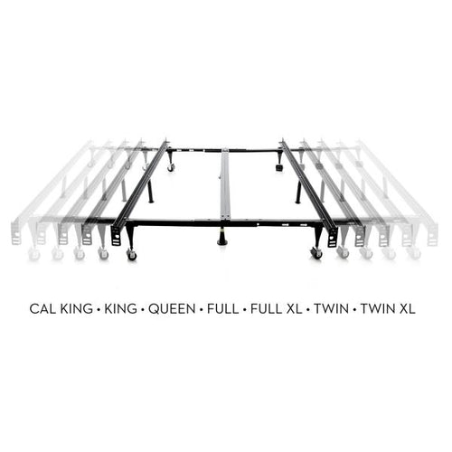 Heavy-Duty 9-Leg Metal Bed Frame for Regular or Waterbeds: Fits All Sizes