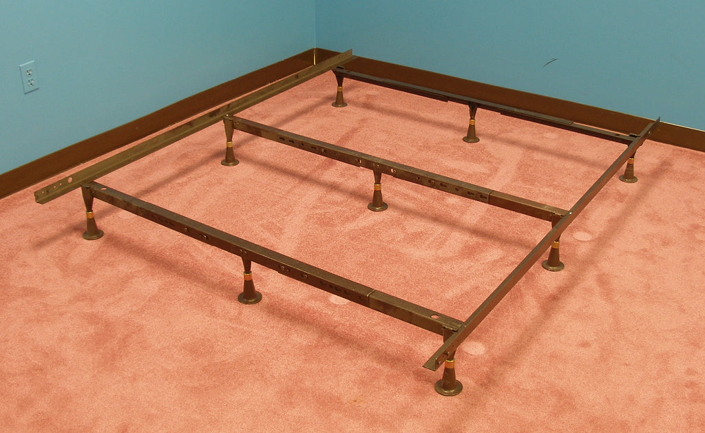 Heavy-Duty 9-Leg Metal Bed Frame for Regular or Waterbeds: Fits All Sizes