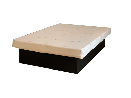 Jupiter Platform Bed for Regular Beds or Waterbeds 14-in Black Pedestal