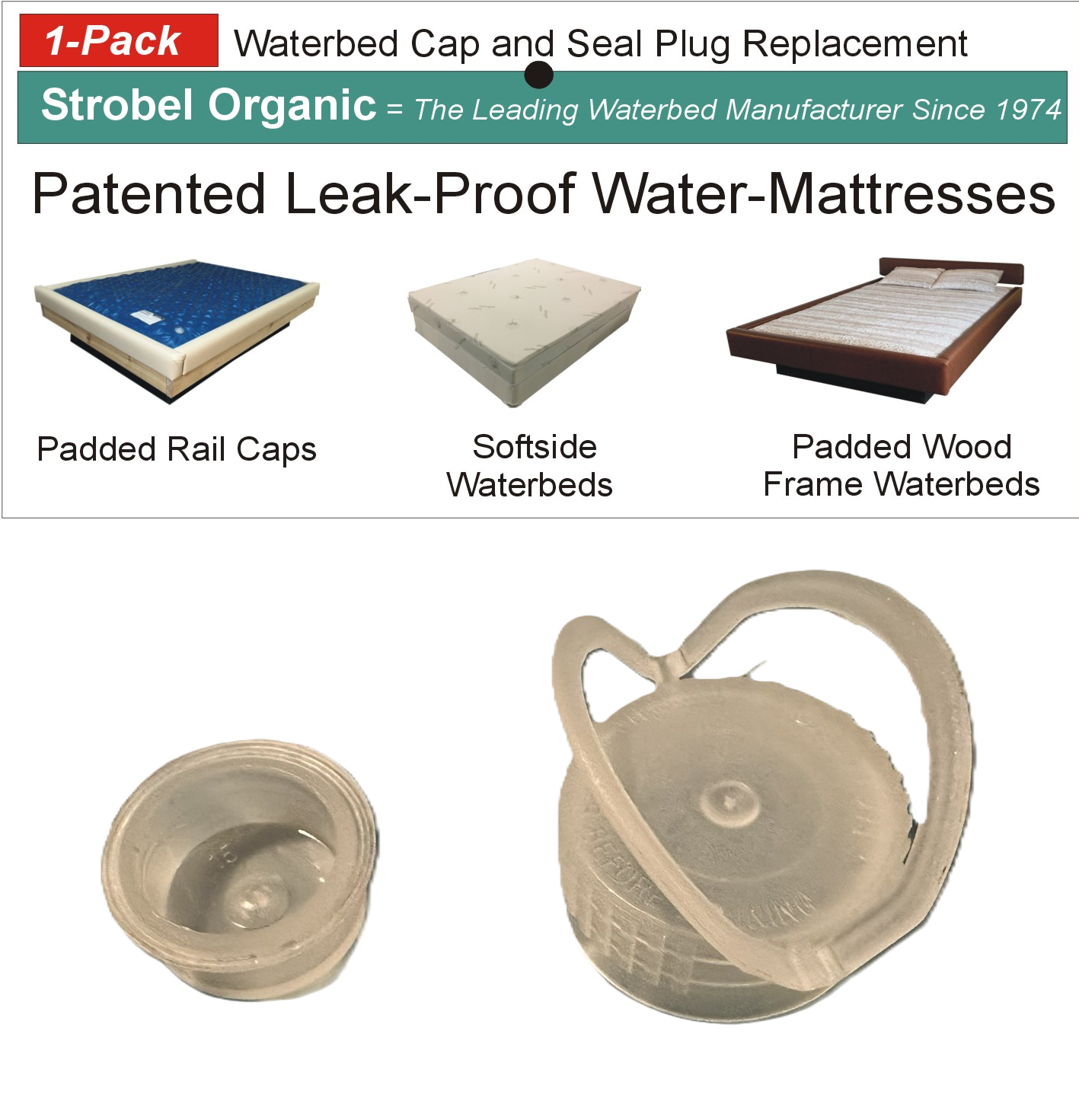 Waterbed Pull Up Cap & Plug Seal – 1 Pack